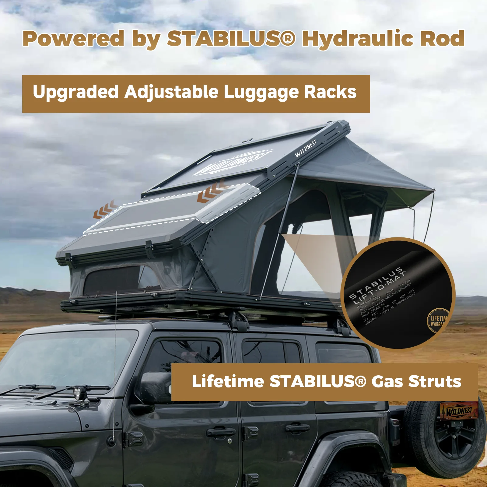 Aluminum Hard-Shell Rooftop Tent