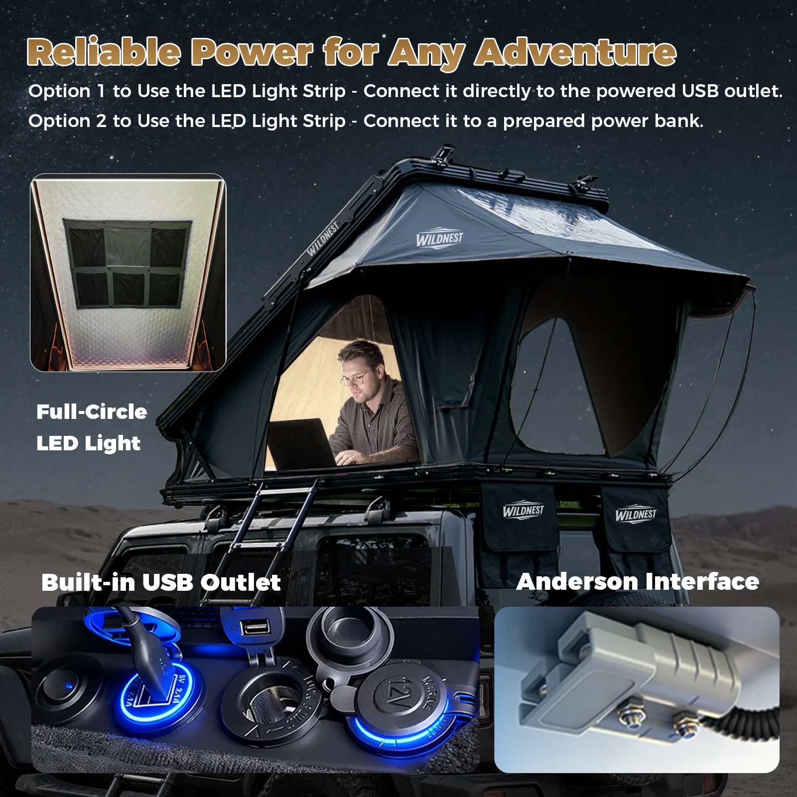 Aluminum Hard-Shell Rooftop Tent